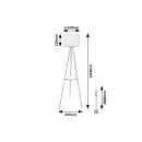 Rabalux 74108 Stehlampe Trevia E27 | mit Schalter | beige