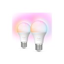 Philips Hue 8720169392243 LED Lampen-Set Essential  | 2x8W E27  LED | 806lm | 2200-6500+RGBK | Dimmer | rgb - farbig | intelligent | HUE White and Color Ambiance | HUE | günstiges Set | weiß