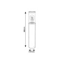 Rabalux 7503 Gartenleuchte Wellington 1x60W | E27 | IP44 - mattschwarz