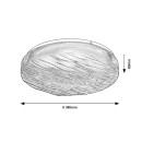 Rabalux 75061 LED Badezimmer-Deckenleuchte Luvia | 24W integrierte LED-Quelle | 2100lm | 4000K | weiß