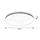 Rabalux 75063 LED Badezimmer-Deckenleuchte Toma | 40W integrierte LED-Quelle | 2800lm | 4000K | chrom