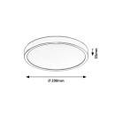Rabalux 75080 LED Außen-Deckenleuchte Maurec | 18W integrierte LED-Quelle | 1540lm | 3000/4000/6000K | braun
