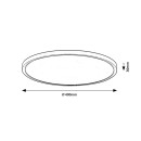 Rabalux 75083 LED Außen-Deckenleuchte Lautrec | 24W integrierte LED-Quelle | 2030lm | 3000/4000/6000K | braun