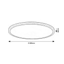 Rabalux 75085 LED Außen-Deckenleuchte Lautrec | 24W integrierte LED-Quelle | 2030lm | 3000/4000/6000K | braun