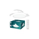 Philips 8721103096104 LED Ventilator mit Licht Bliss  | 35W integrierte LED-Quelle | 4500lm | 2700-6500K | Dimmer | Fernbedienung | weiß