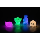 Rabalux 76041 LED Tischlampe Lightimals | 0,1W integrierte LED-Quelle | mit Schalter | rgb - farbig | weiß