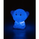 Rabalux 76042 LED Tischlampe Lightimals | 0,1W integrierte LED-Quelle | mit Schalter | rgb - farbig | weiß