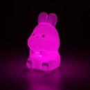 Rabalux 76043 LED Tischlampe Lightimals | 0,1W integrierte LED-Quelle | mit Schalter | rgb - farbig | weiß