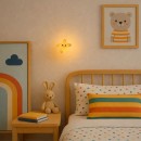 Rabalux 76046 LED Tischlampe Dreamies | 3W integrierte LED-Quelle | 40lm | 3000K | mit Schalter | rgb - farbig