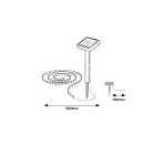 Rabalux 98077016 LED solar Erdspießleuchte Ansoo | 0,26W integrierte LED-Quelle | 30lm | 3000K