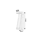 Rabalux 77068 LED Außenwandleuchte Bradu | 12W integrierte LED-Quelle | 890lm | 3000K | braun