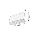 Rabalux 98077109 LED Außenwandleuchte Ibar  | 3W integrierte LED-Quelle | 250lm | 3000K
