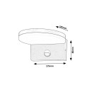 Rabalux 98077120 LED Außenwandleuchte Batida  | 9W integrierte LED-Quelle | 950lm | 2700+4000K