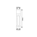 Rabalux 98077131 LED Gartenleuchte Leitha  | 12W integrierte LED-Quelle | 720lm | 3000K