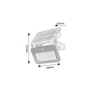 Rabalux 98077159 LED solar Strahler Tarcal  | 6W integrierte LED-Quelle | 1000lm | 3000+4000+6500K