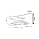 Rabalux 98077174 LED Außenwandleuchte Kobarid  | 20W integrierte LED-Quelle | 800lm | 4000K