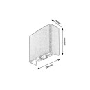 Rabalux 77191 LED Außenwandleuchte Portel | 2W integrierte LED-Quelle | 160lm | 2700/4000K | schwarz