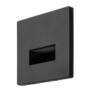 Rabalux 77195 LED Außenwandleuchte Lunca | 1W integrierte LED-Quelle | 15lm | 3000/4500/6500K | schwarz