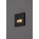 Rabalux 77195 LED Außenwandleuchte Lunca | 1W integrierte LED-Quelle | 15lm | 3000/4500/6500K | schwarz