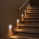 Rabalux 77198 LED Außenwandleuchte Lunca | 1W integrierte LED-Quelle | 50lm | 3000/4500/6500K | Bewegungssensor | weiß