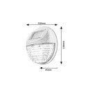 Rabalux 77203 LED solar Außenwandleuchte Lermos | 0,1W integrierte LED-Quelle | 3lm | 3000K | schwarz