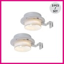 Rabalux 77205 LED solar Außenwandleuchte Montoro | 0,1W integrierte LED-Quelle | 3lm | 3000K | weiß