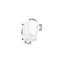 Rabalux 77209 LED Außenwandleuchte Urfa Line | 9W integrierte LED-Quelle | 810lm | 3000/4000/6000K | anthrazit