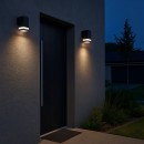 Rabalux 77209 LED Außenwandleuchte Urfa Line | 9W integrierte LED-Quelle | 810lm | 3000/4000/6000K | anthrazit