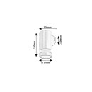 Rabalux 77211 LED Außenwandleuchte Urfa Line | 9W integrierte LED-Quelle | 800lm | 3000/4000/6000K | braun