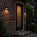 Rabalux 77211 LED Außenwandleuchte Urfa Line | 9W integrierte LED-Quelle | 800lm | 3000/4000/6000K | braun