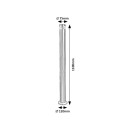 Rabalux 7829 LED Gartensäule Lissabon 1x7W | 560lm | 4000 K | IP54 - Edelstahl
