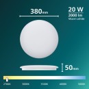 Philips 8721103069054 LED Deckenleuchte CL200 | 20W integrierte LED-Quelle | 2000lm | 2700K | weiß