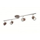 Philips Deckenleuchte BALSA 4x35W GU10 - mattiert braun