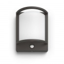 Philips 17392/93/P0 LED Außenwandleuchte mit Bewegungssensor Samondra 1x12W | 2700K | IP44