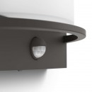 Philips 17392/93/P0 LED Außenwandleuchte mit Bewegungssensor Samondra 1x12W | 2700K | IP44