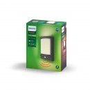 Philips 17392/93/P0 LED Außenwandleuchte mit Bewegungssensor Samondra 1x12W | 2700K | IP44