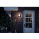 Philips 17392/93/P0 LED Außenwandleuchte mit Bewegungssensor Samondra 1x12W | 2700K | IP44