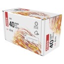 Emos D3aw01 Weihnachten Nano Kette 4m 40 LED | 2,4w | IP44 - warmweiß, Timer, Kupfer