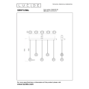 Lucide L134982530 LED Pendelleuchte SENTUBAL  | 5x5,3W integrierte LED-Quelle | 5x230lm | 2700K