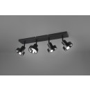 TRIO 800700432 Spotleuchte Deckenleuchte Leon 4x35W | GU10 | IP20 - schwarz