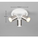 Trio T814530307 Spot-Deckenleuchte GILLAN GU10