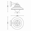 Philips 17381/30 / PN Außenwandlampe Kormoraner 1x42w | E27 | IP44 - schwarz