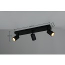 Trio T867700332 Spot-Deckenleuchte SOKA  | 10W GU10 | schwarz