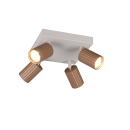 Trio T867730465 Spot-Deckenleuchte SOKA  | 10W GU10 | braun