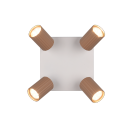 Trio T867730465 Spot-Deckenleuchte SOKA  | 10W GU10 | braun