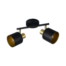 Trio T868800280 Spot-Deckenleuchte EVA | 10W E14 | schwarz | gold