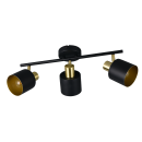 Trio T868800380 Spot-Deckenleuchte EVA  | 10W E14 | schwarz | gold
