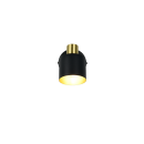 Trio T868870180 Spot-Wandleuchte EVA  | 10W E14 | mit Schalter | schwarz | gold