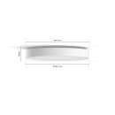Philips Hue 41165/31 / P6 LED Badezimmerleuchte Deckenleuchte Devere M 1x192W | 2450lm | 2200-6500K | IP44 - White Ambiance, Bluetooth, dimmbar, Farbtonschalter, weiß