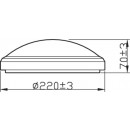Philips Doris CL257 LED Badezimmerleuchte Deckenleuchte 1x6W | 640LM | 4000K | IP44 - Schutz EyeComfort, chrom